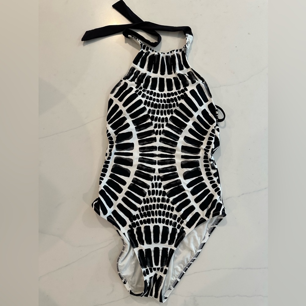 Trina Turk Algiers High Neck Halter Swimsuit